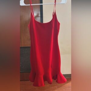 Elegant Red Sleeveless Dress
